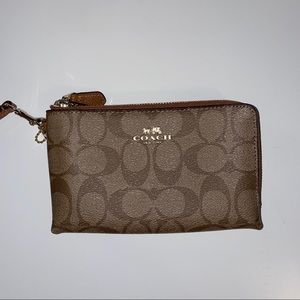 Coach Large Corner Zip Wristlet